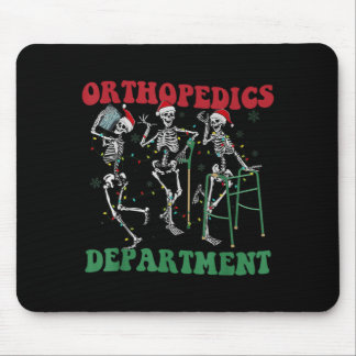 Skeleton Orthopedics Department Santa Christmas Mouse Pad