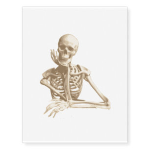 Skeleton Pal Temporary Tattoos