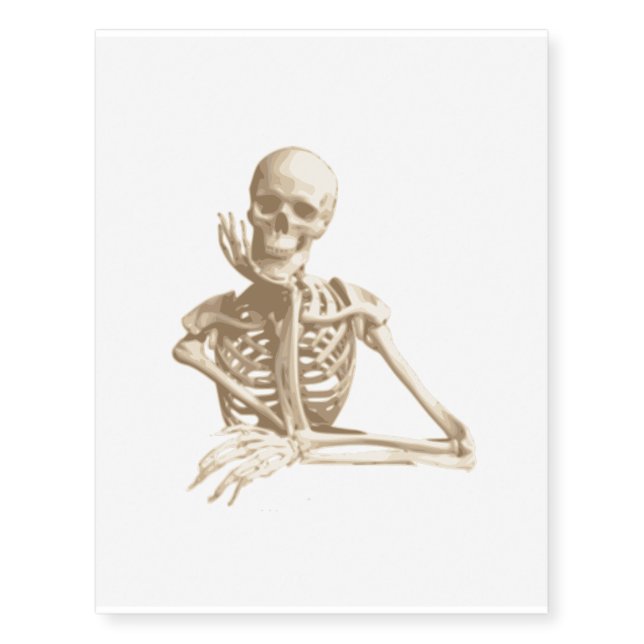Skeleton Pal Temporary Tattoos (Front)