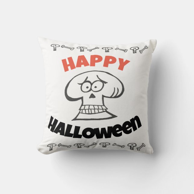 Skeleton Pillow (Front)