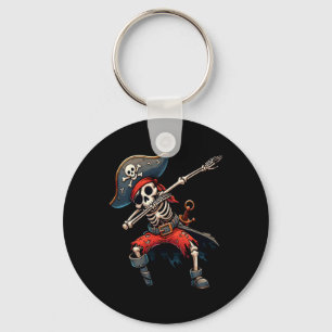 Skeleton Pirate Kids Keychain