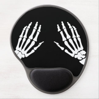 Skeleton play piano gel mouse pad