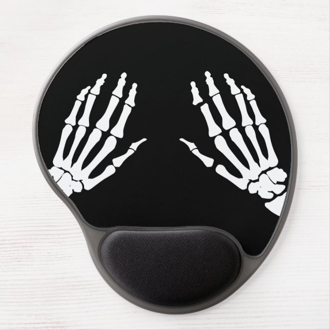 Skeleton play piano gel mouse pad (Front)