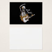 Skeleton playing guitar with fire (Front & Back)