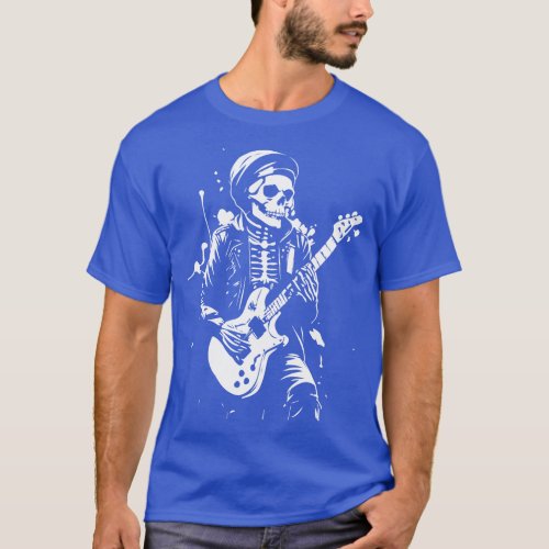 skeleton plays rock T_Shirt