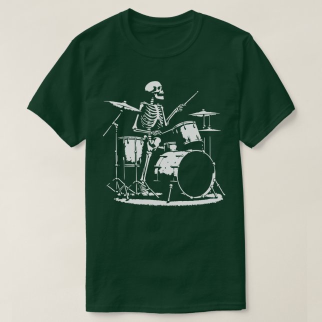 skeleton plays the drums T-Shirt (Design Front)