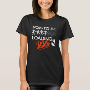 skeleton pregnancy halloween mom loading expecting T-Shirt