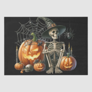 Skeleton Pumpkins Halloween Tissue Paper