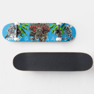 Skeleton Raccoon Anchor Apparition Dark Fantasy Skateboard