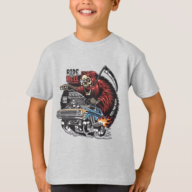 Skeleton racing T-Shirt (Front)