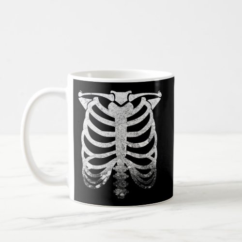 Skeleton Rib Cage Halloween Coffee Mug