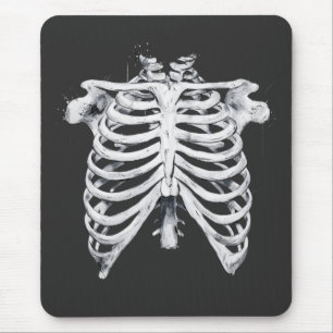 Skeleton Rib Cage Halloween Costume Mouse Pad