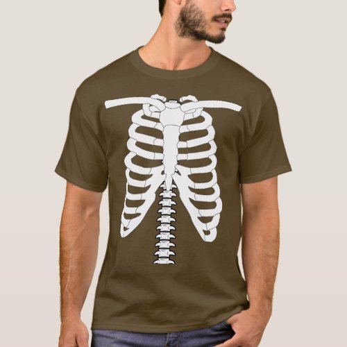 Skeleton Rib Cage Halloween Costume  T_Shirt