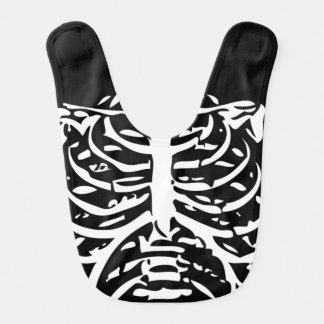 Skeleton Ribs Costume Baby Bib