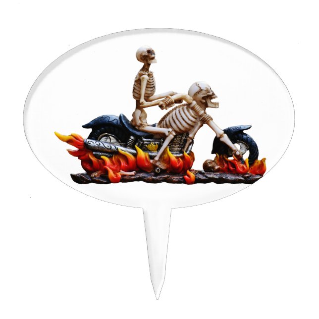 Skeleton Rider Cake Topper (Front)