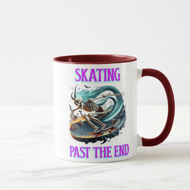 Skeleton Riding In Hell Mug (Right)