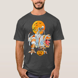 Skeleton Riding Mummy Dinosaur T re For Boys Kids  T-Shirt