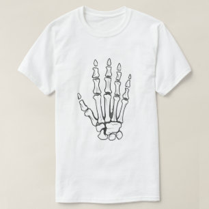 Skeleton Ripping Through T-Shirt