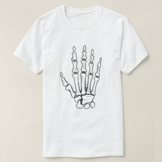 Skeleton Ripping Through T-Shirt
