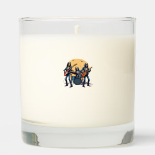 Skeleton Rock Band � Funny Halloween Shirt Scented Candle