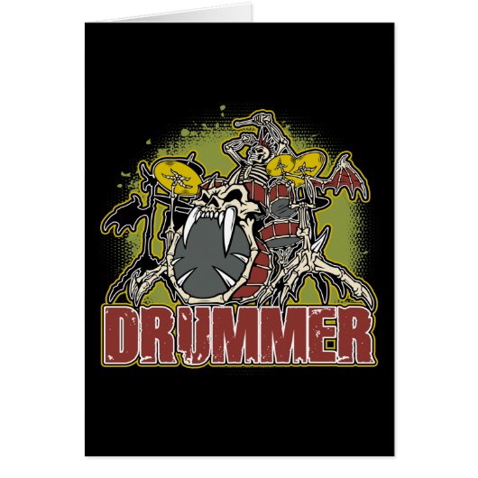 Skeleton Rock Drummer (Front)