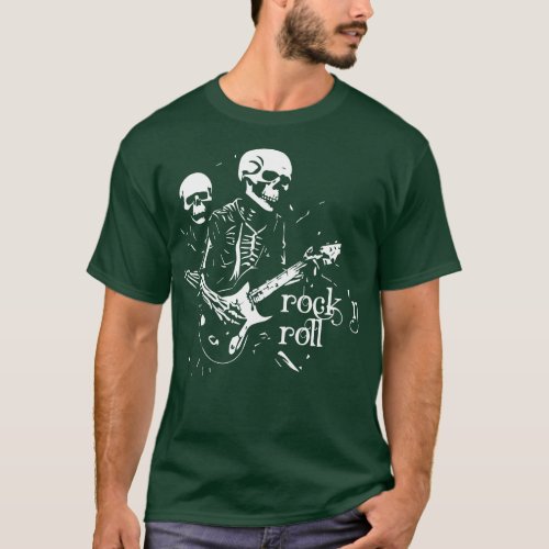 skeleton rock n roll 1 T_Shirt