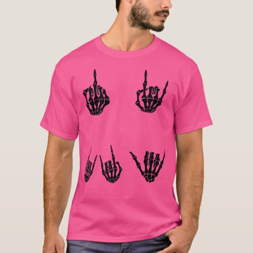 Skeleton Rocker Hand T_Shirt