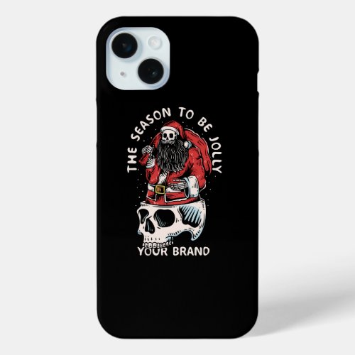 skeleton_santa_bring_more_gifts_with_skull_head_il iPhone 15 plus case