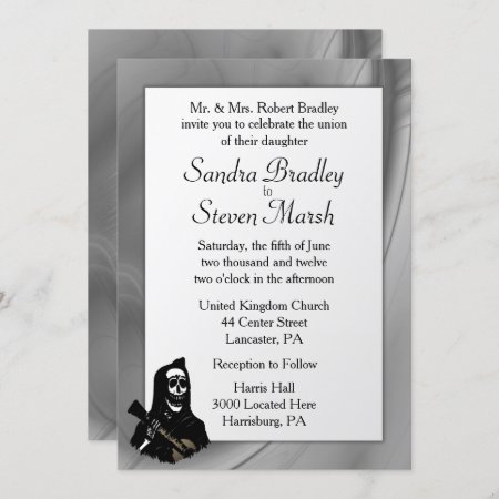 Skeleton Serenade Wedding Invitations