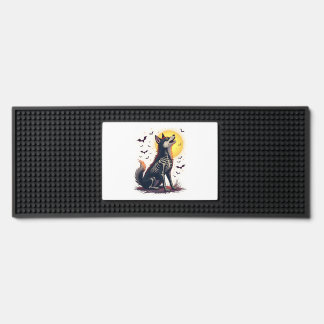 Skeleton Shiba Scream Bar Mat