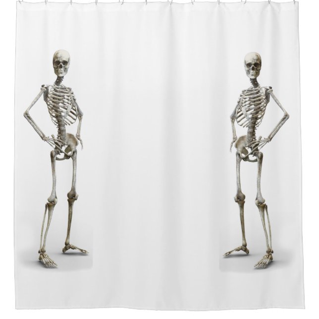 Skeleton Shower Curtain (Front)