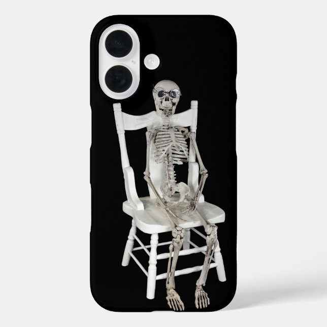 Skeleton Sitting On a Chair Case-Mate iPhone Case (Back)