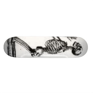 skeleton skateboard deck