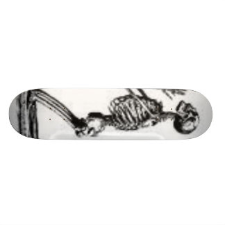 skeleton skateboard deck