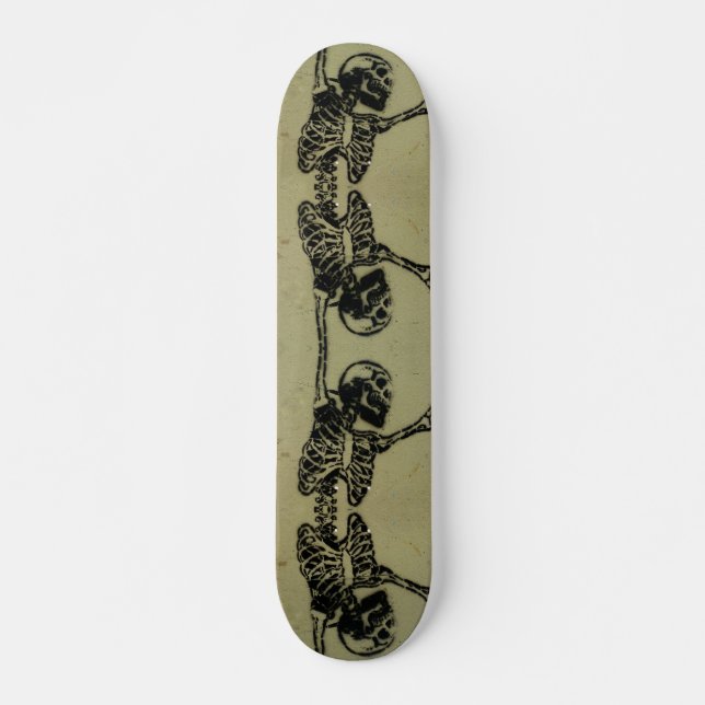 Skeleton skateboard! skateboard deck (Front)