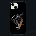 skeleton skateboarding Case-Mate iPhone 14 case<br><div class="desc">Skull Skeleton Loves Skateboarding</div>