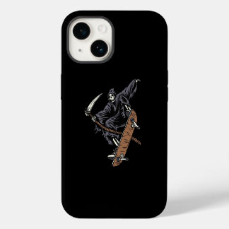 skeleton skateboarding iPhone 14 case