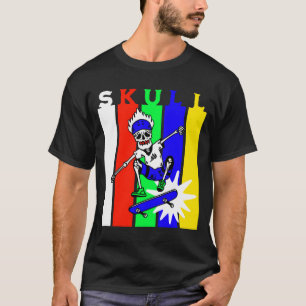 Skeleton Skateboarding T-Shirt