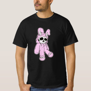 Skeleton Skull Pink Dead Hare Costume Rabbit Bunny T-Shirt