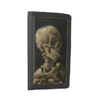 Skeleton Skull with Burning Cigarette by Van Gogh