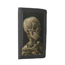 Skeleton Skull with Burning Cigarette by Van Gogh