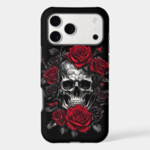 Skeleton Skulls and Roses iPhone / iPad case