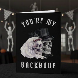 Skeleton Skulls Halloween Husband Wife Birthday Card
