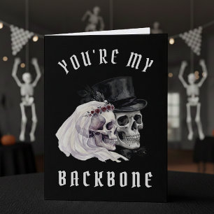 Skeleton Skulls Halloween Husband Wife Birthday Card