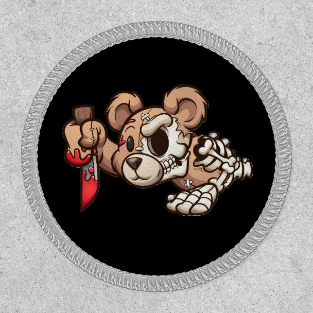 Skeleton Slasher Bear Patch (Front)