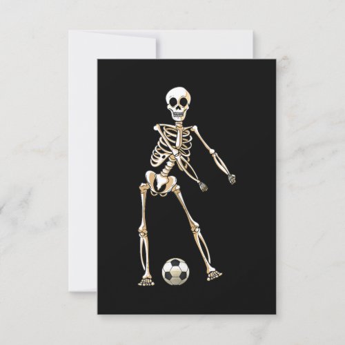 Skeleton Soccer Halloween Flossing Dance Cosplay Invitation