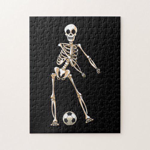 Skeleton Soccer Halloween Flossing Dance Cosplay Jigsaw Puzzle