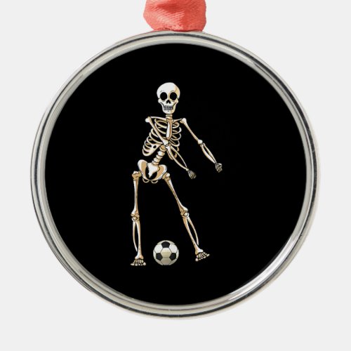 Skeleton Soccer Halloween Flossing Dance Cosplay Metal Ornament