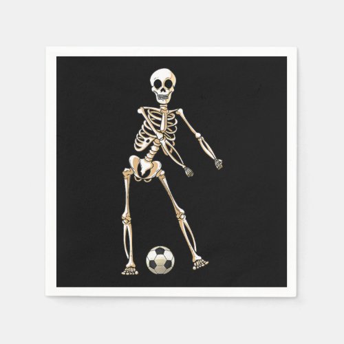 Skeleton Soccer Halloween Flossing Dance Cosplay Napkins