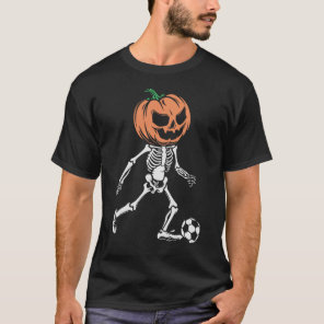 Skeleton Soccer Player - Sports Vibe Halloween T-Shirt